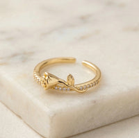 Gold Rose Studded Fashion Earrings | Premium Designer Floral Jewelry