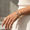 Korean Design Anti-Tarnish Gold-Plated Bracelet with Rolling Charm
