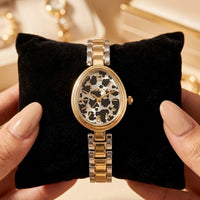 Y2K Teardrop Animal Print Watch | Two-Tone Anti-Tarnish Gold Plated