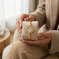 Elegant Clover Anti-Tarnish Gold Plated Designer Watch for Women